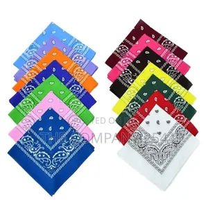 Custom Double Sided Paisley Bandana Scarf,