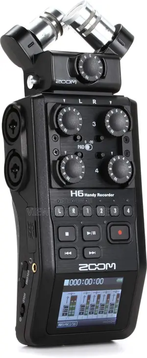 Zoom H6 All Black 6-track Portable Recorder