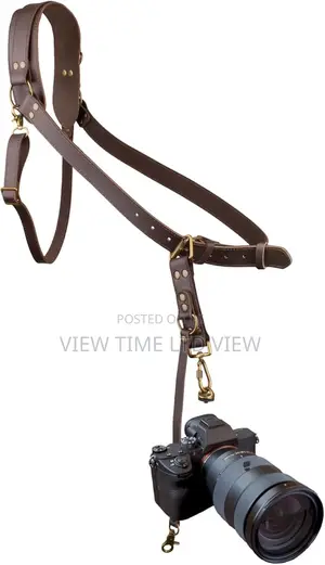 One Camera,Single Leather Shoulder Strap