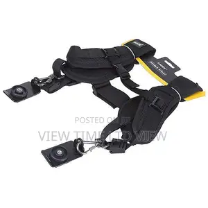 Double Sling Strap for Two DSLRS Camera Strap Carries 2 Came