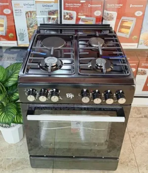 BJS Cooker 60x60 Cm 3+1 Electric Oven 60l, W Turbo Fan