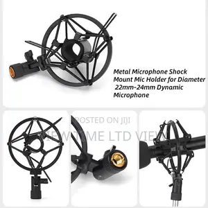 Black 22-24mm Microphone Shock Mount