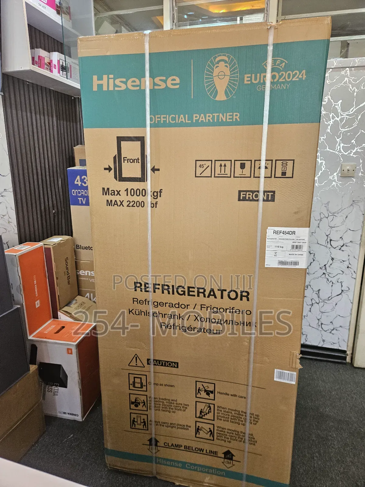 Hisense 454L Side by Side Fridge REF454DR
