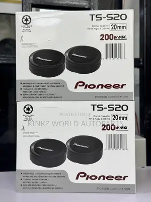Pioneer Ts S20 200 Watts Tweeter, Black Pair