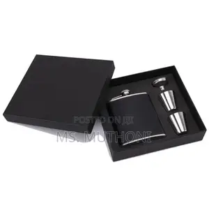 *Portable Hip Flask/Whisky Bottle 2 Tot Glasses
