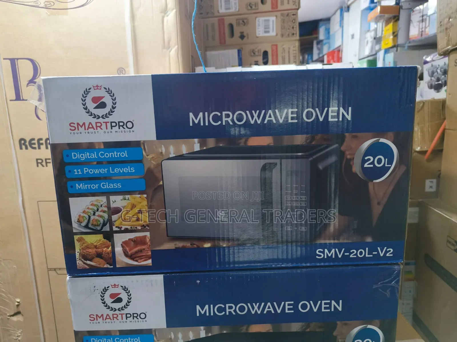 Microwave!Smartpro 20l Silver Digital Microwave Oven