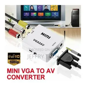 VGA to AV Mini Converter Scaler Adapter