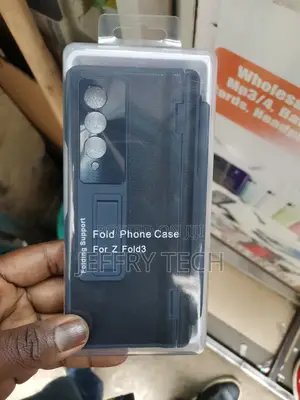 Samsung Z Fold 3 Case Leather With Pen Holder, Galaxy Z Fold