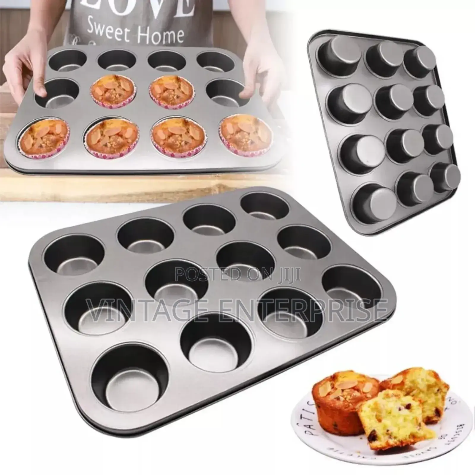 12pcs Hole Baking Tray
