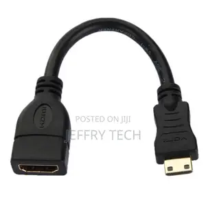 16cm Gold Plated Mini HDMI Male to HDMI 19 Pin Female Cable(