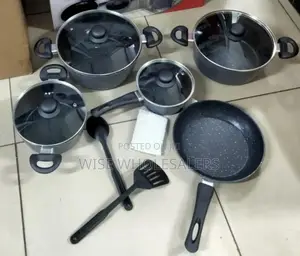 Signature 12 Pcs Non Stick Marble Aluminum Cookware Set
