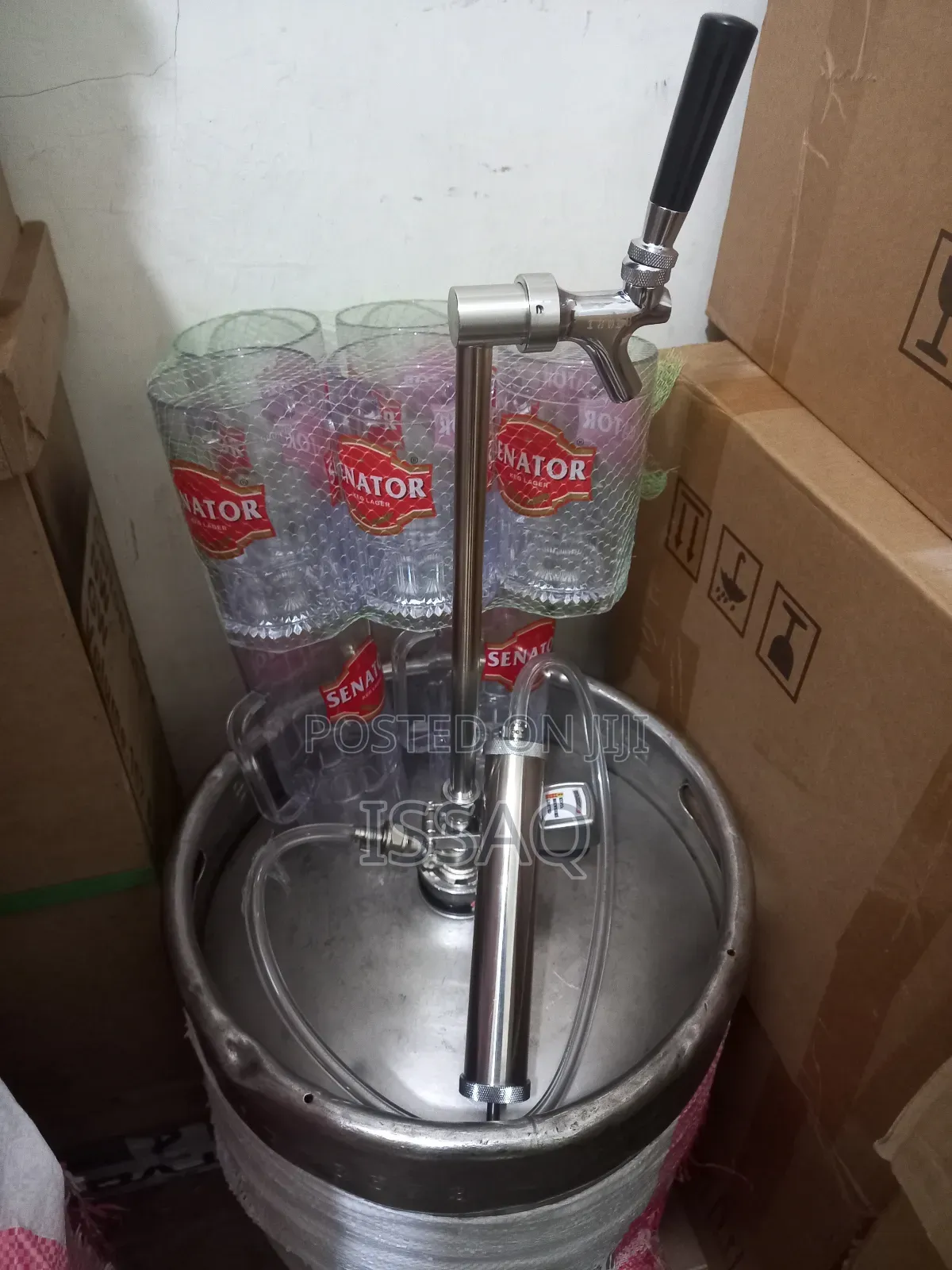 Keg Pump + Barrel + 6cups