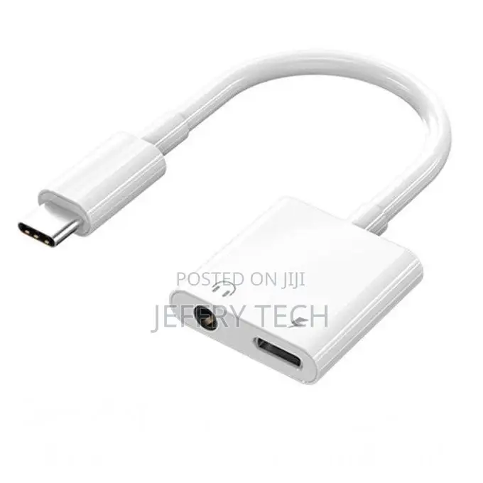 Source Type C to Headphone Jack Adapter With 3.5mm Aux Audio