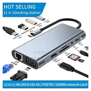 11 in 1 Usb Type C Hub Hdmi Converter Hd Notebook Phone G