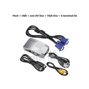 Grwibeou PC Converter Box VGA to TV AV Rca