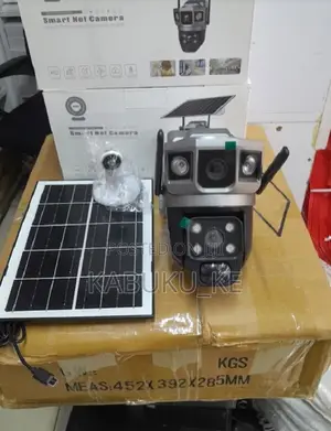 Dual Lens Screen 4G Simcard Solar Camera Colored Night Visio