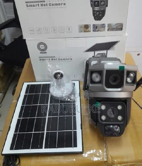 4g Sim Dual Lens Solar Panel Camera Night Vision V380