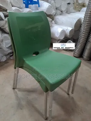 Jungle Green Armless Plastic Chair