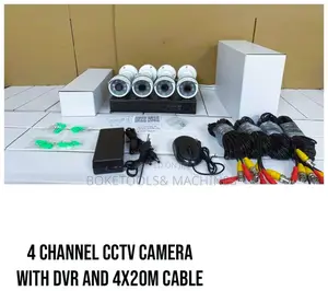 4channel CCTV Camerawith DVR and 4x20m Cable