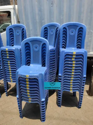 Armless Plastic Chairs ( Stejes Blue Plastic Chairs)