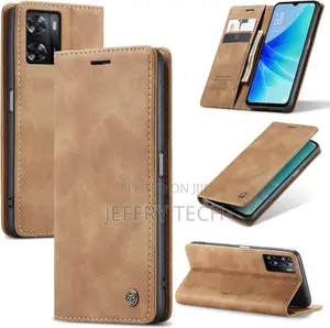 Flip Leather Case, With Card Slot Holder A77 4G / A57 4G /