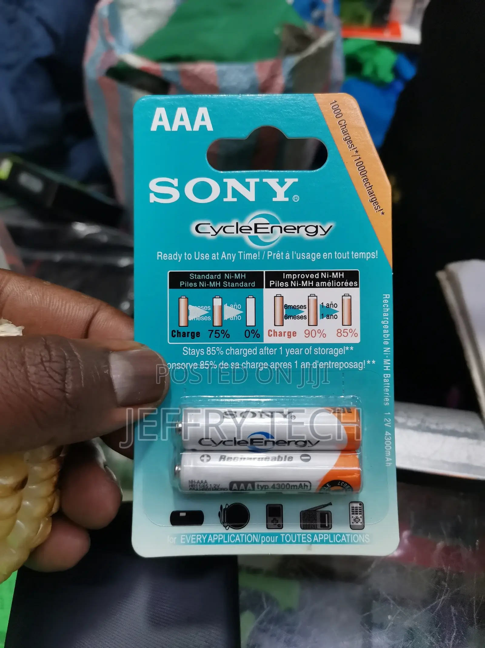 2 PCS SONY-AAA Rechargeable Battery Remote Battery Small Pen