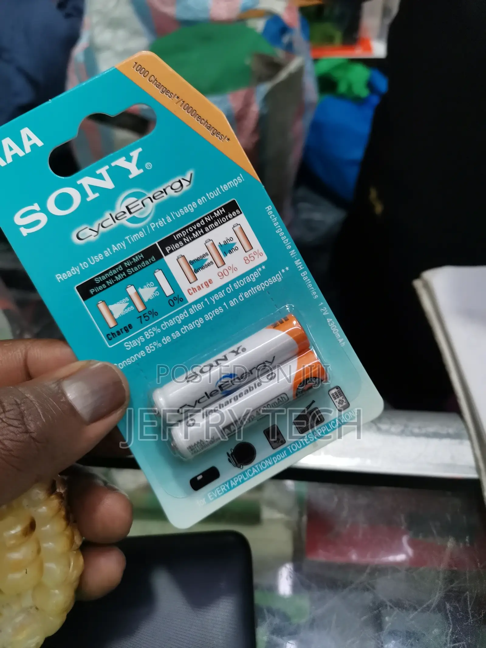 2 PCS SONY-AAA Rechargeable Battery Remote Battery Small Pen