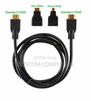 3in1 HDMI Cable to Mini Micro HDMI Adapter Cable