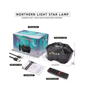Northern Light Star Lamp With Bluetooth Speaker