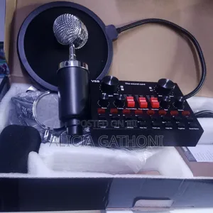 Vocal Condenser Microphone With Sound Card