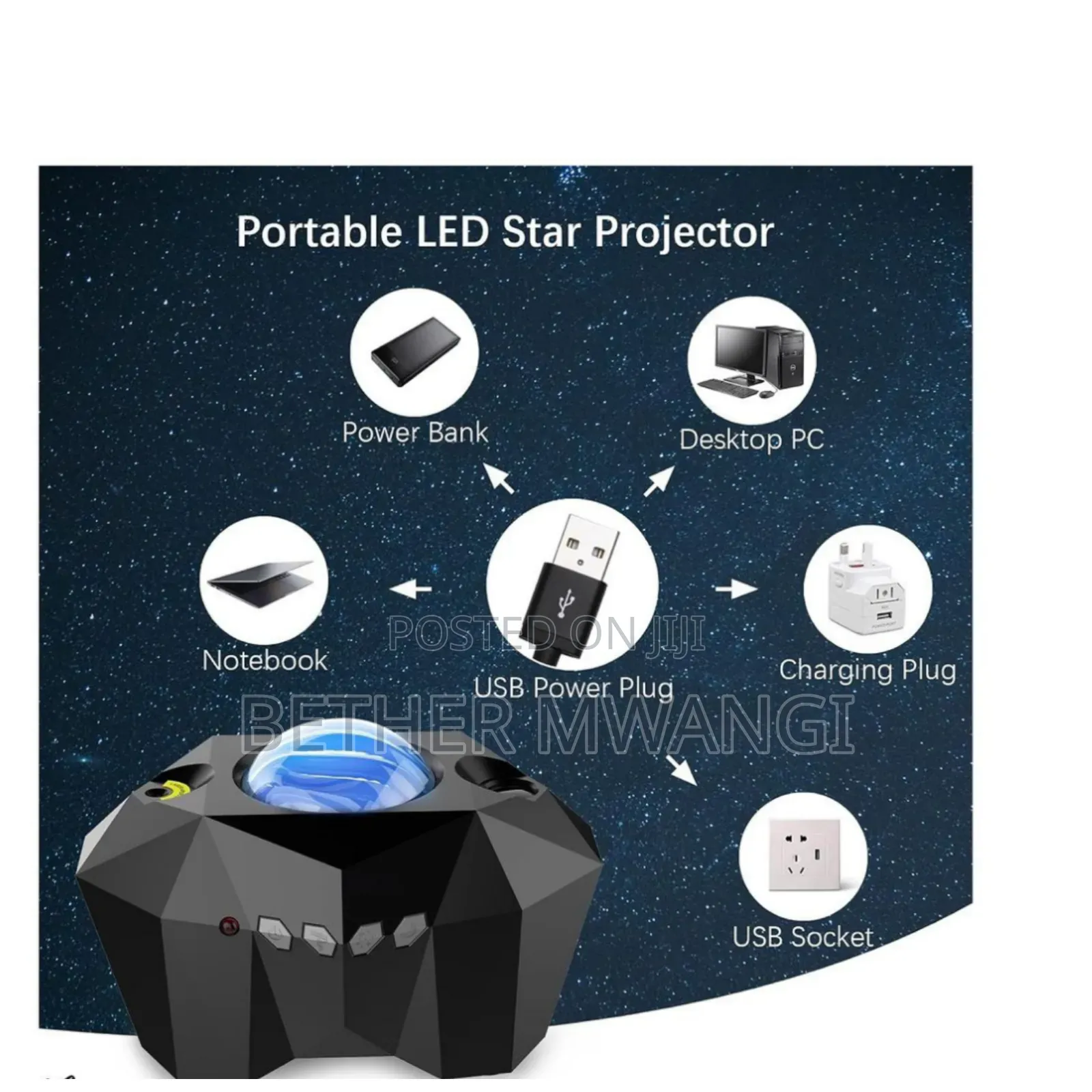 Northern Light Star Lamp With Bluetooth Speaker