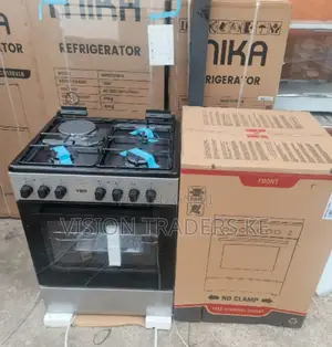 VON 60*60cm 3gas 1hot Plate Standing Cooker Electric Oven.
