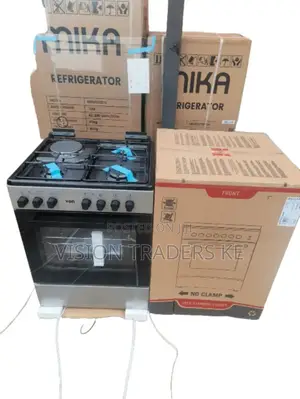 VON 60*60cm 3+1 Standing Cooker Electric Oven Top Black.