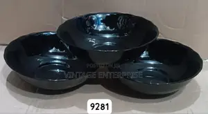 6pcs Ceramic Bowl Black