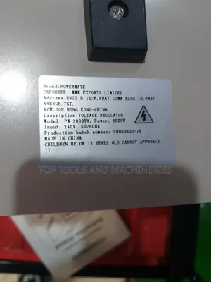Powermate 3000va 3.0kva Automatic Voltage Regulator