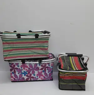 FOLDABLE Coloured Insulated Picnic Storage Baskets