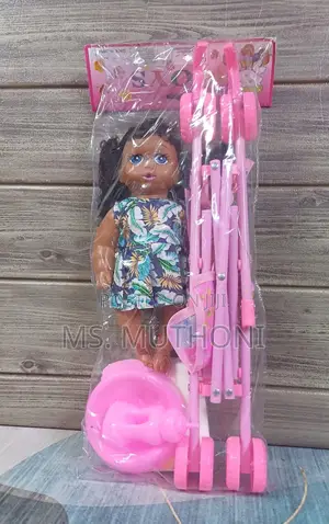 *Stroller And African Doll*
