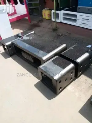 Black Coffee Tables and 2 Stools
