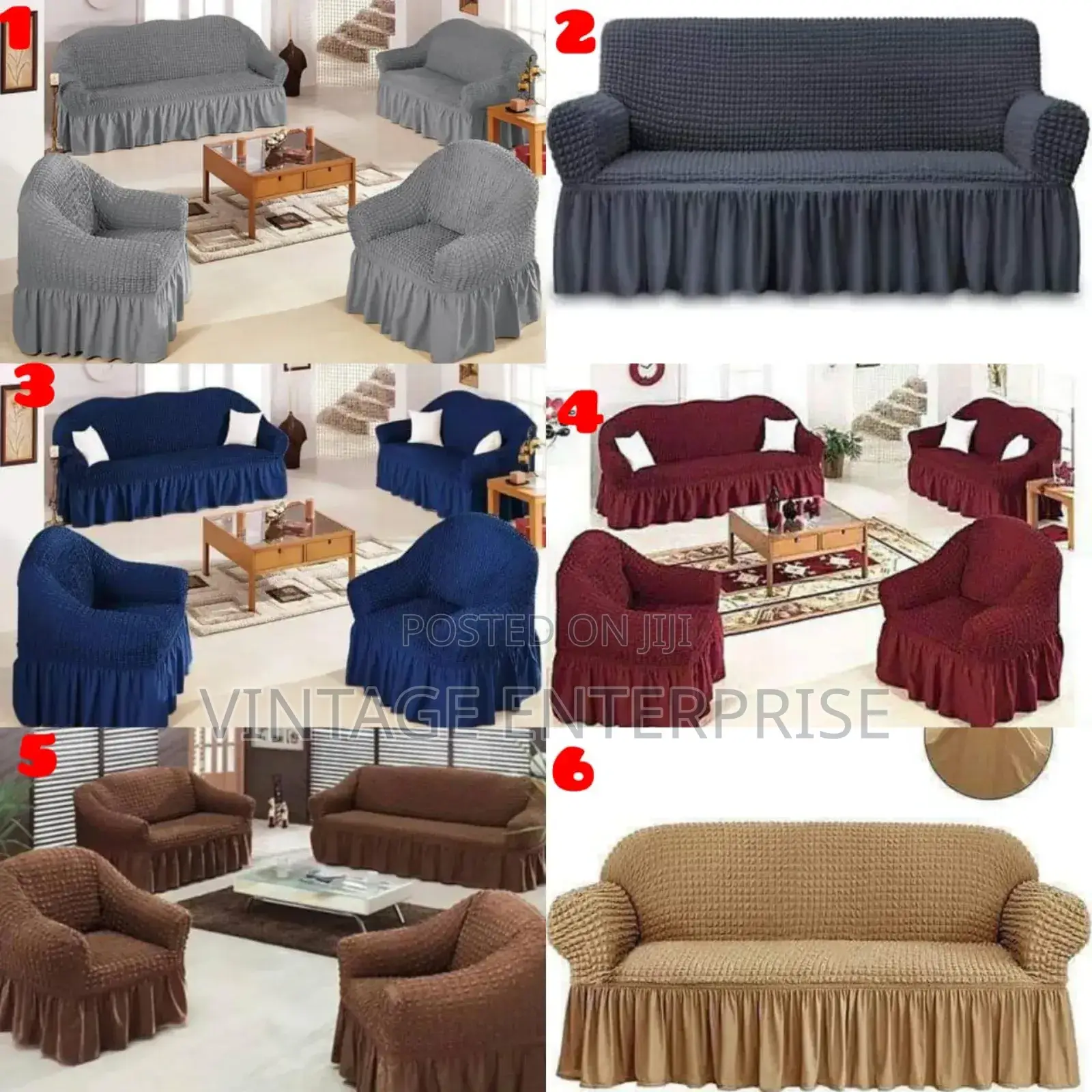 Loose Seat Covers,7 Seater 3:2:1:1