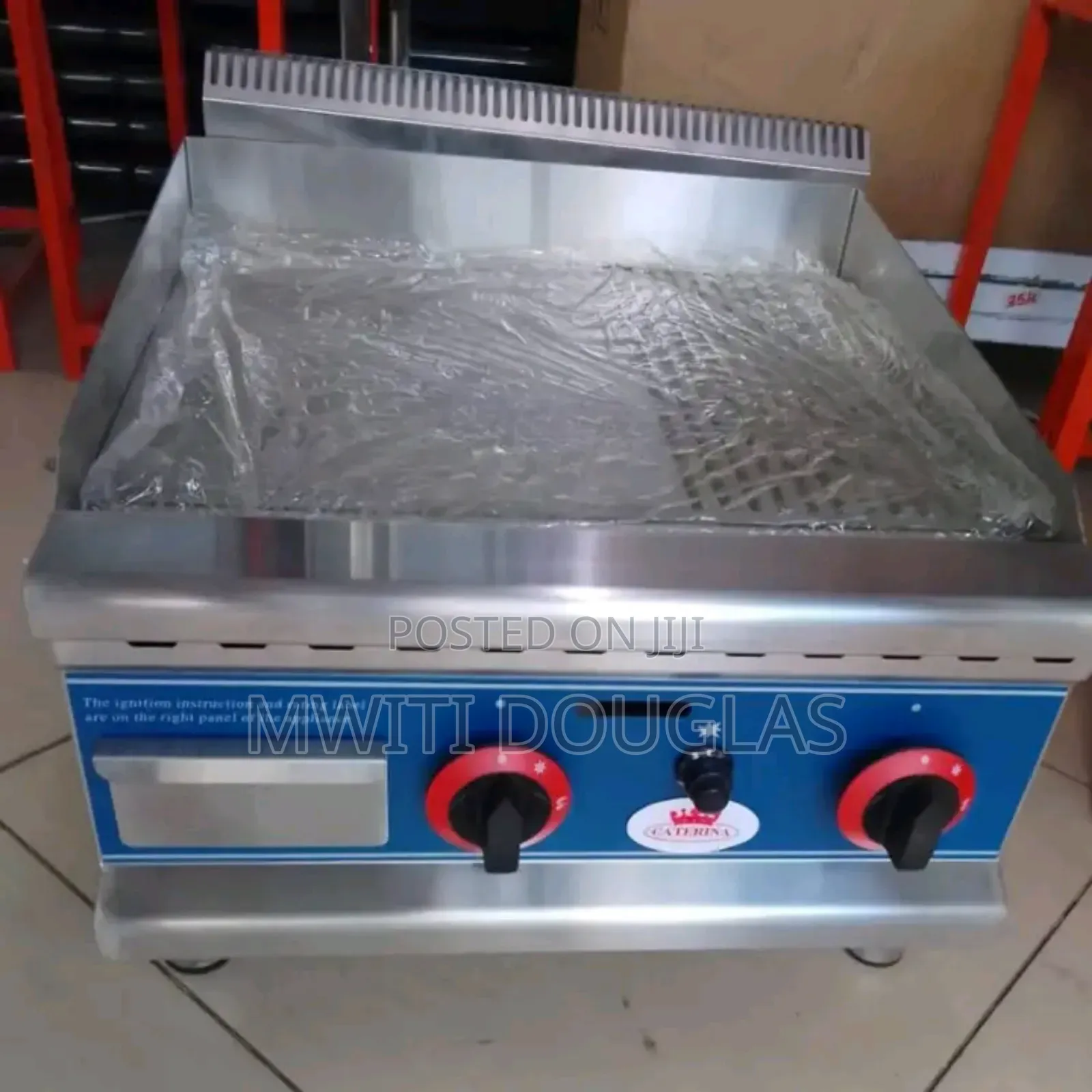 Modern Half Groved Electric Griddle