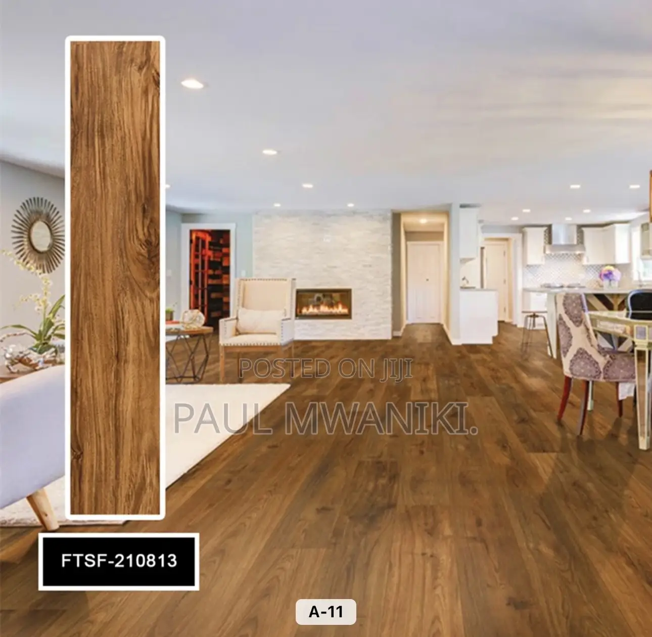 Indoor Living Room Covering Interlocking SPC Flooring