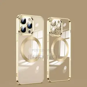 Magnetic Transparent Case for iPhone 11 12 13 14 15 Pro Max