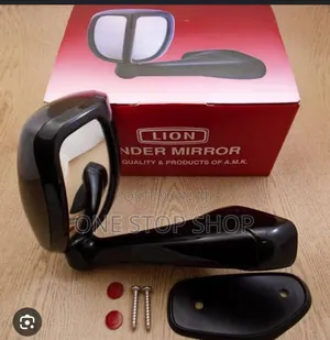 Black Universal Bonnet Arm Fender Mirror