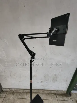 Tablet Floor Stand With Double Weight Base, Overhead Bed