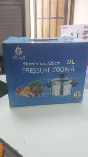 Nunix 9L Aluminum Two Handle Pressure Cooker