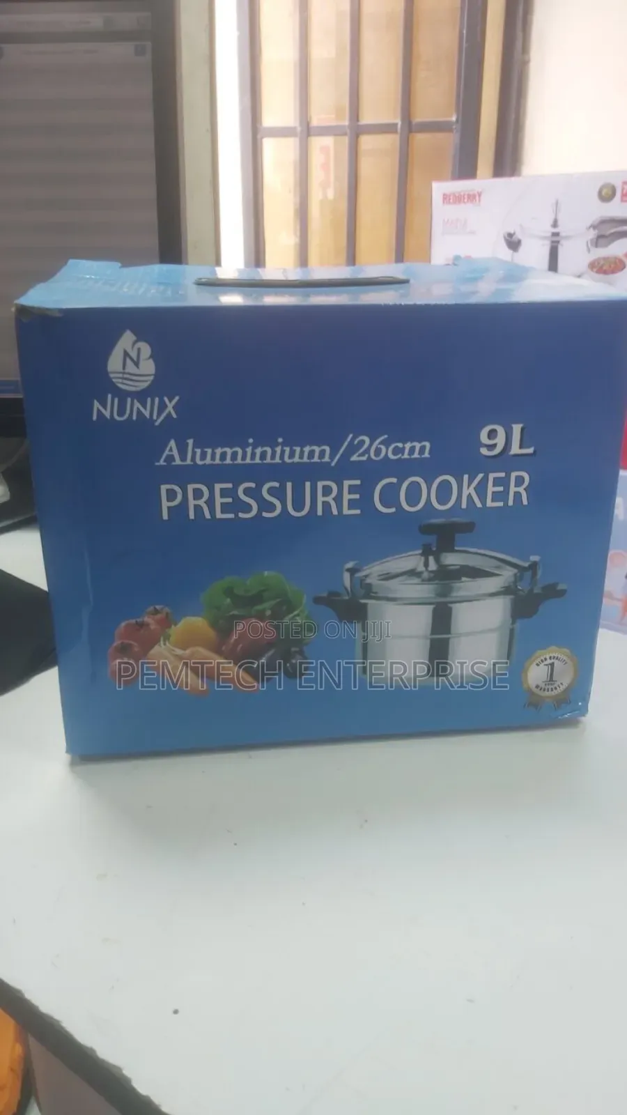 Nunix 9L Aluminum Two Handle Pressure Cooker