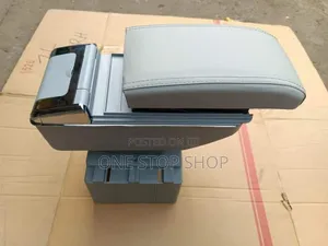 Grey Armrest Centre Cup Holder Box