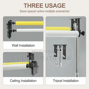 2 Roller Motorized Electric Wall Ceiling Mount Background