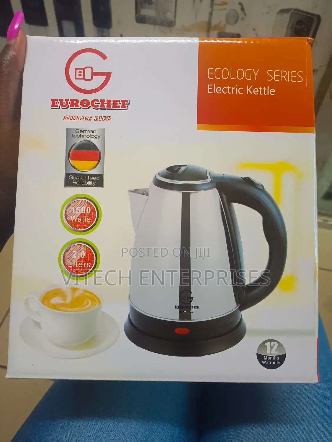 Eurochef 2L Electric Kettle