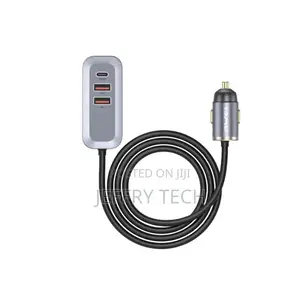 Awei Fast Charging Car Charger With Ports: 2xusb With Type-C
